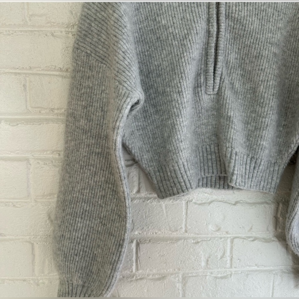 Hers & Mine Zip Up Crop Sweater - Picture 12 of 12
